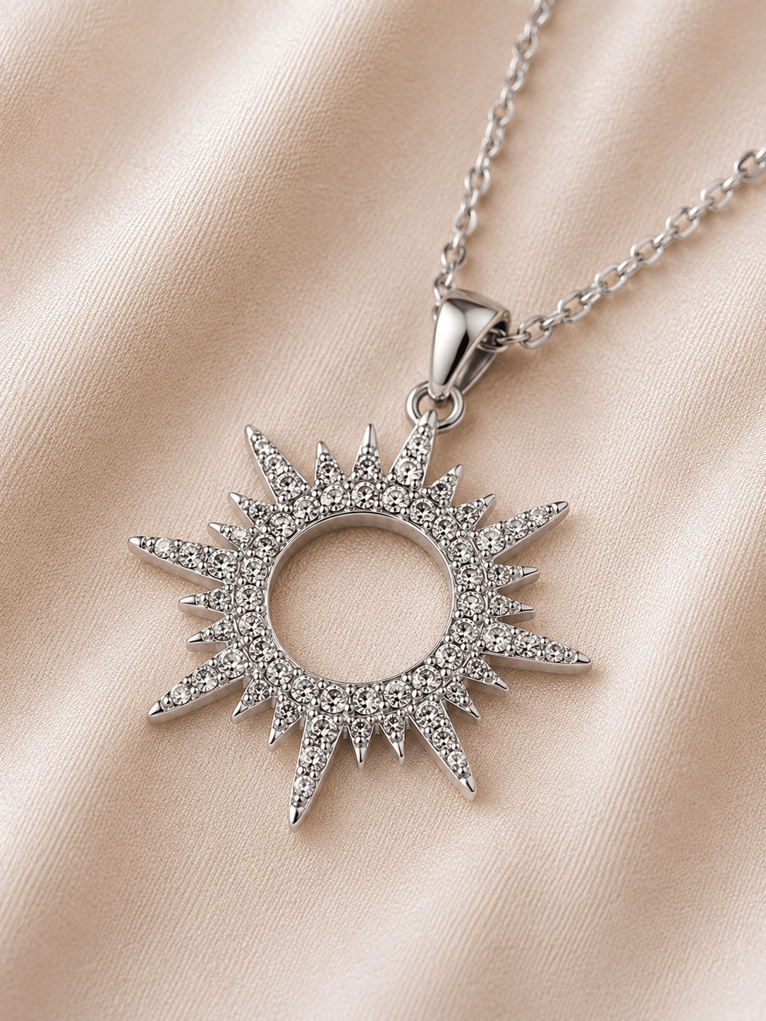 Collar Helia Plateado