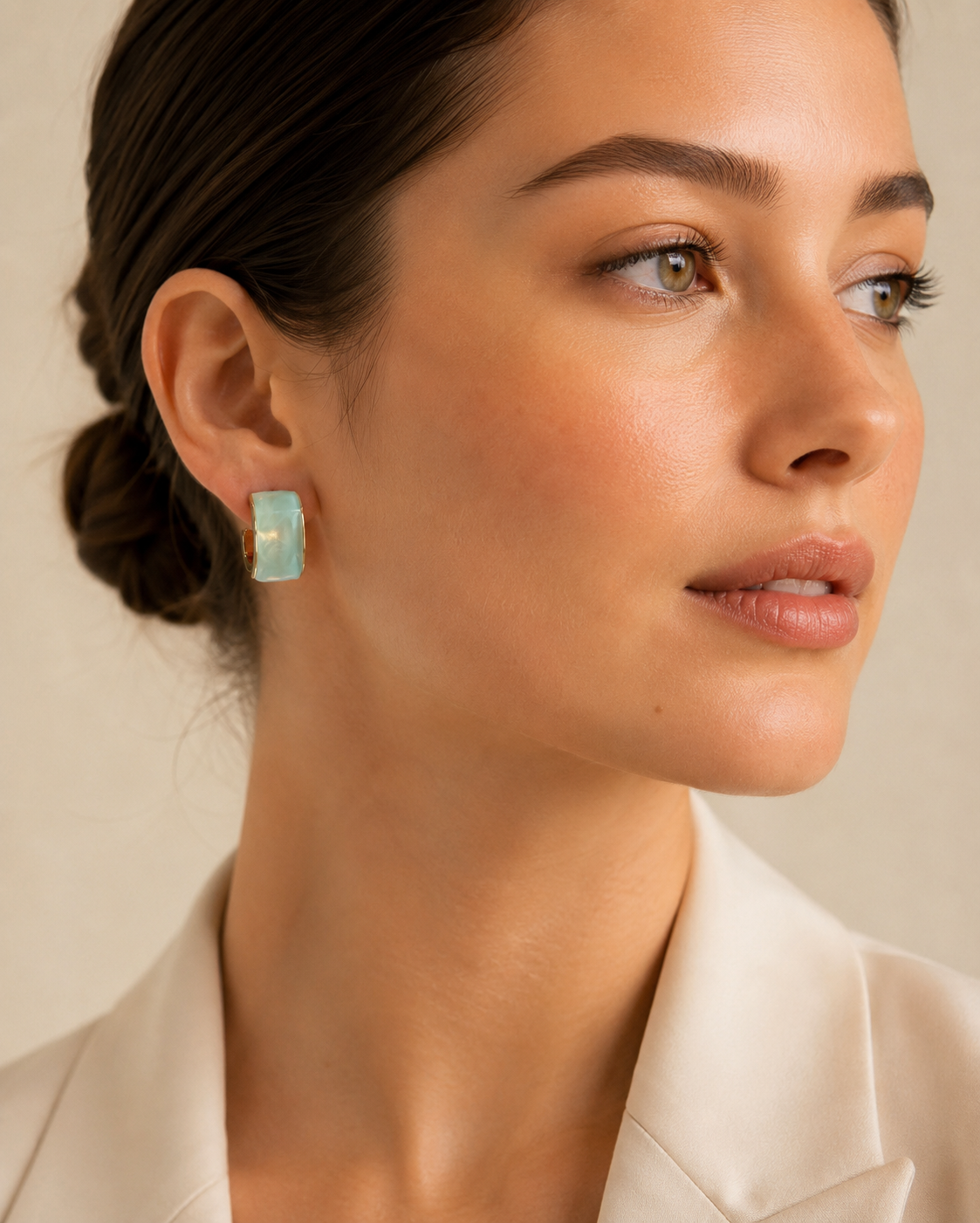 Pendientes Nerea Aguamarina 