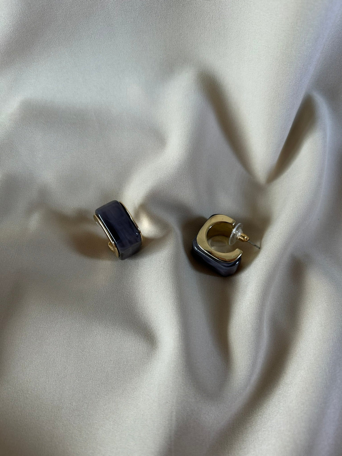 Pendientes Nerea Gris Pizarra 2