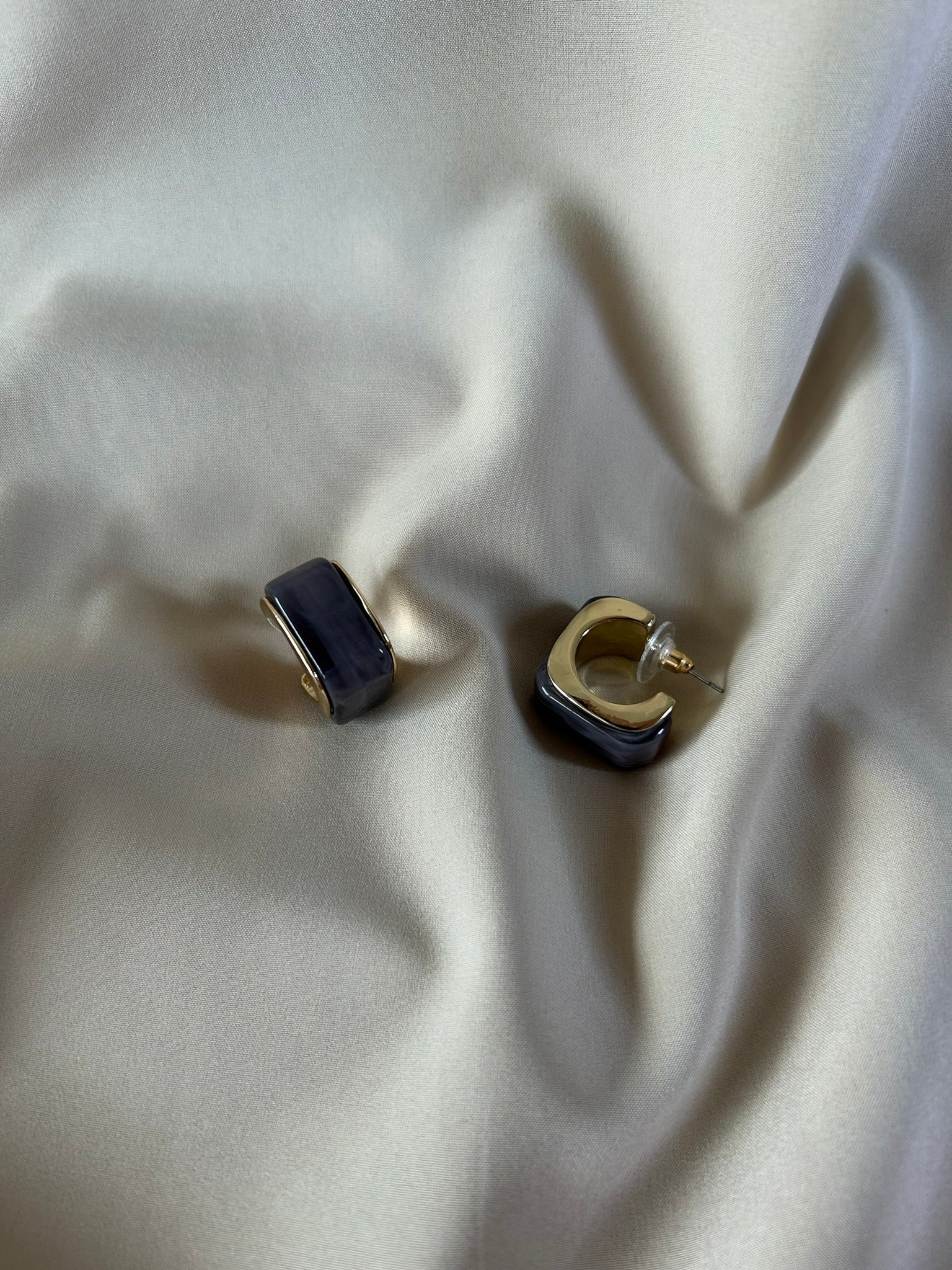 Pendientes Nerea Gris pizarra 2