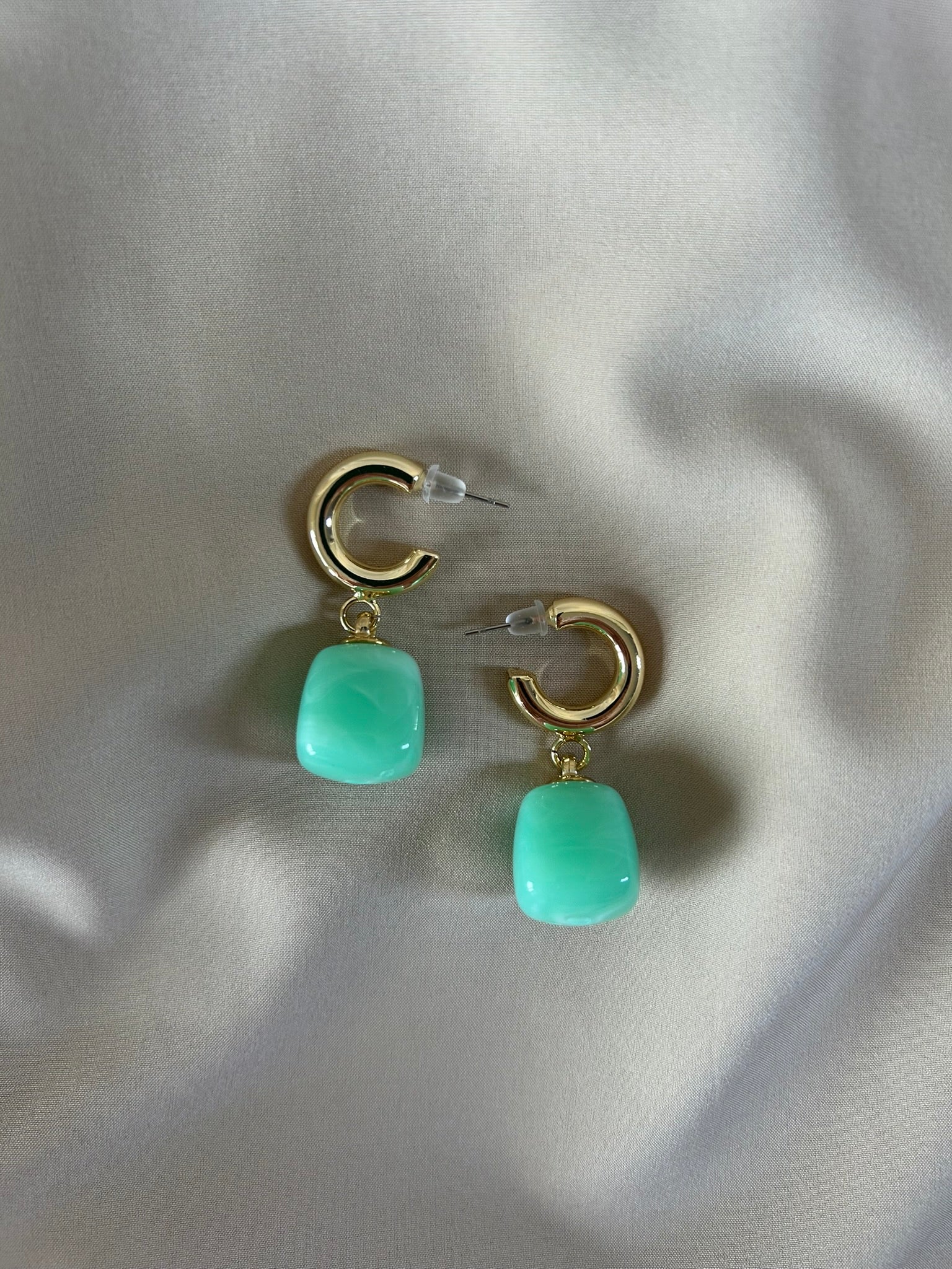 Pendientes Nora aguamarina 2