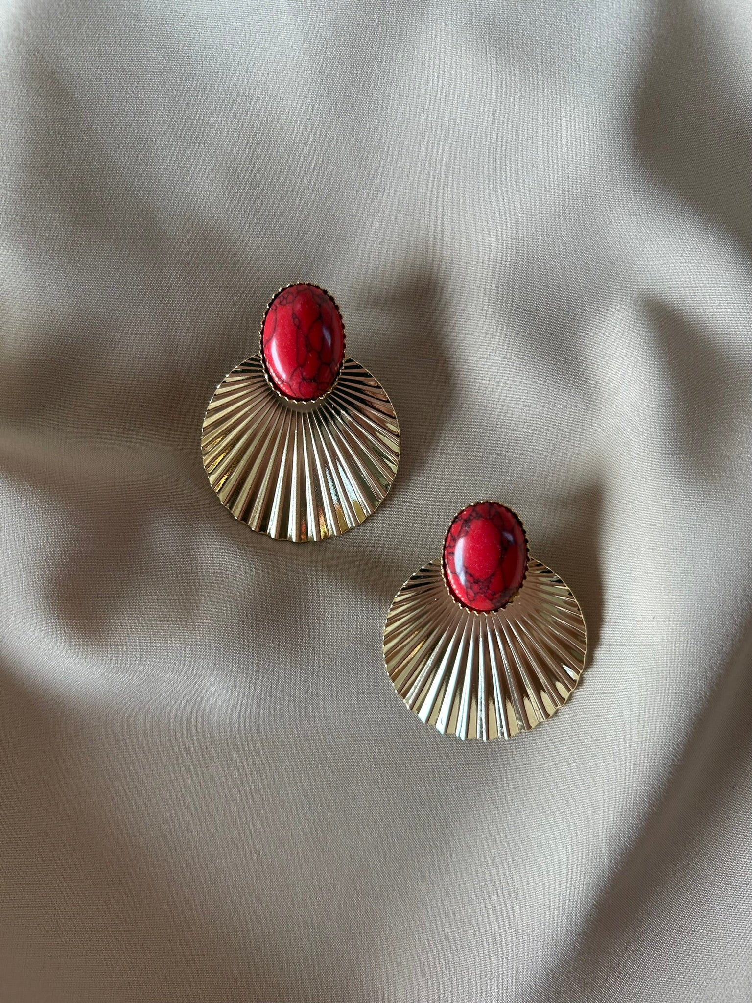 Pendientes Selene rojo 2