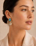 Pendientes Selene turquesa 