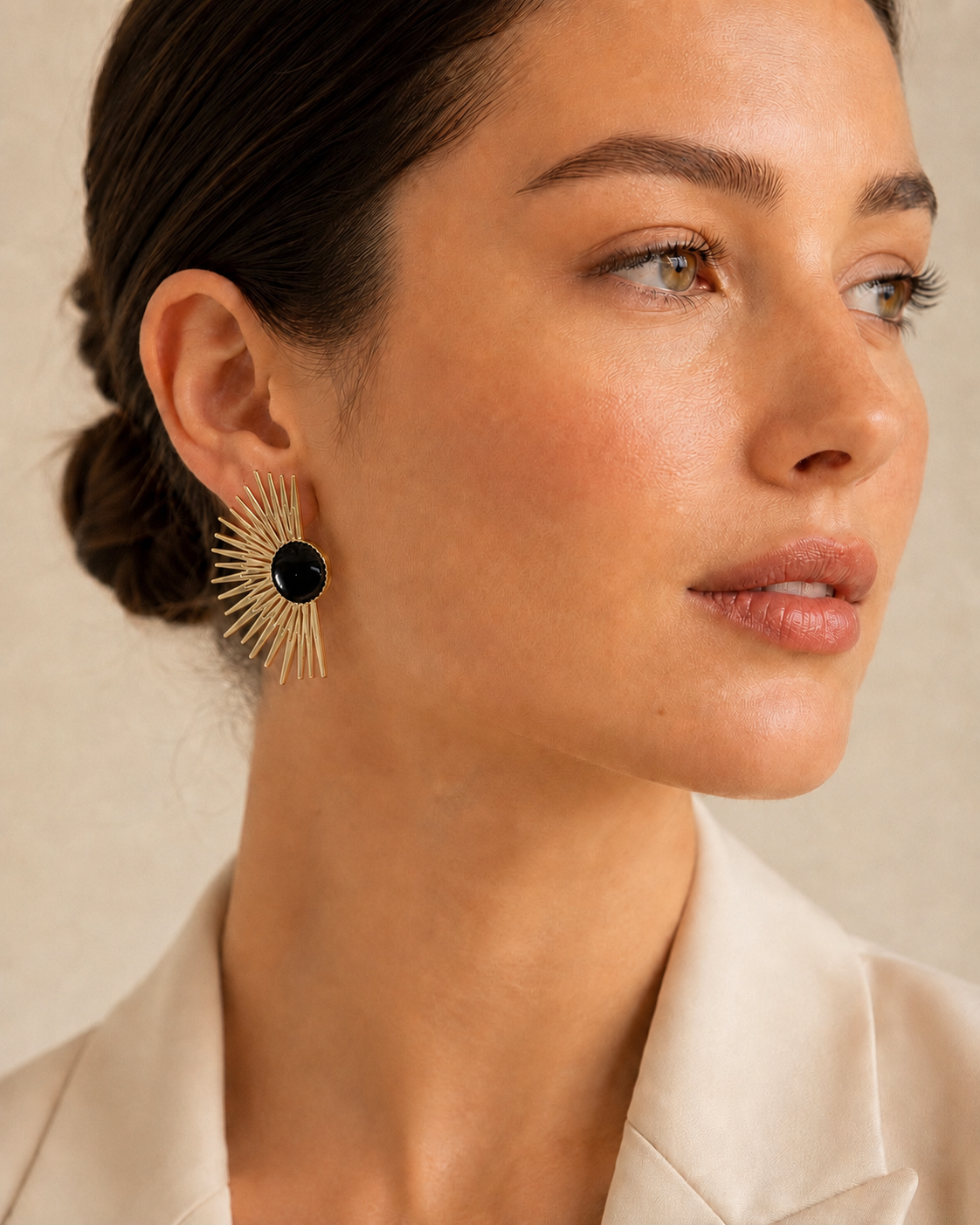 Pendientes Solene negro