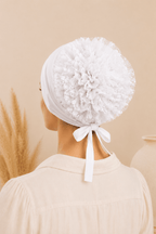 Gorro Interior de encaje BLANCO 2