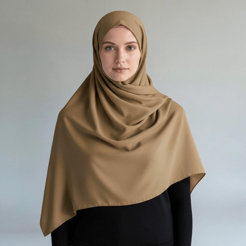 Hijab Monaco Relax Camel 1