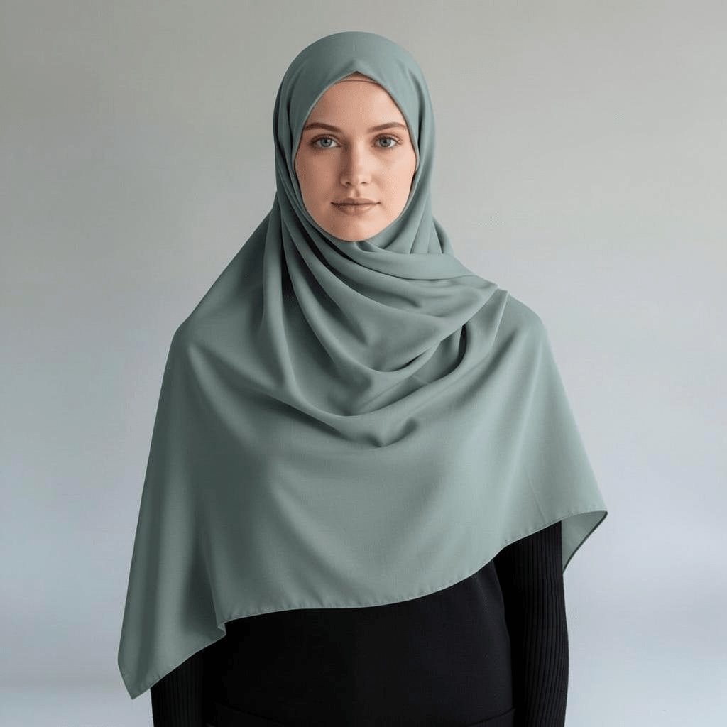 Hijab Monaco Relax Verde Salvia 1