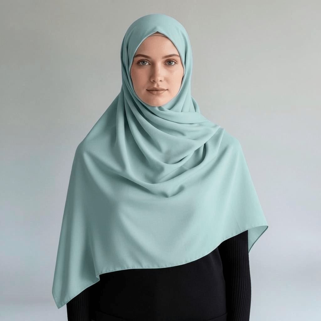 Hijab Monaco Relax Verde Agua 1