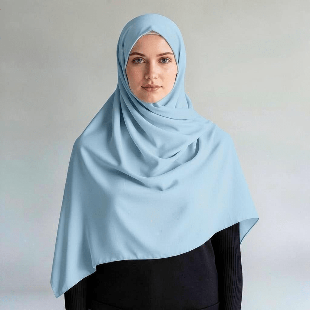 Hijab Monaco Relax Azul cielo 1