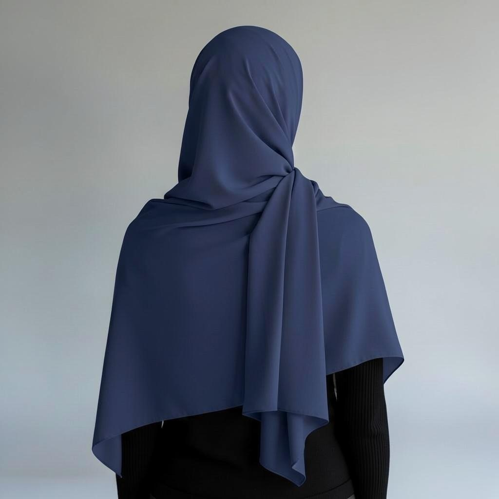 Hijab Monaco Relax Azul Marino 2