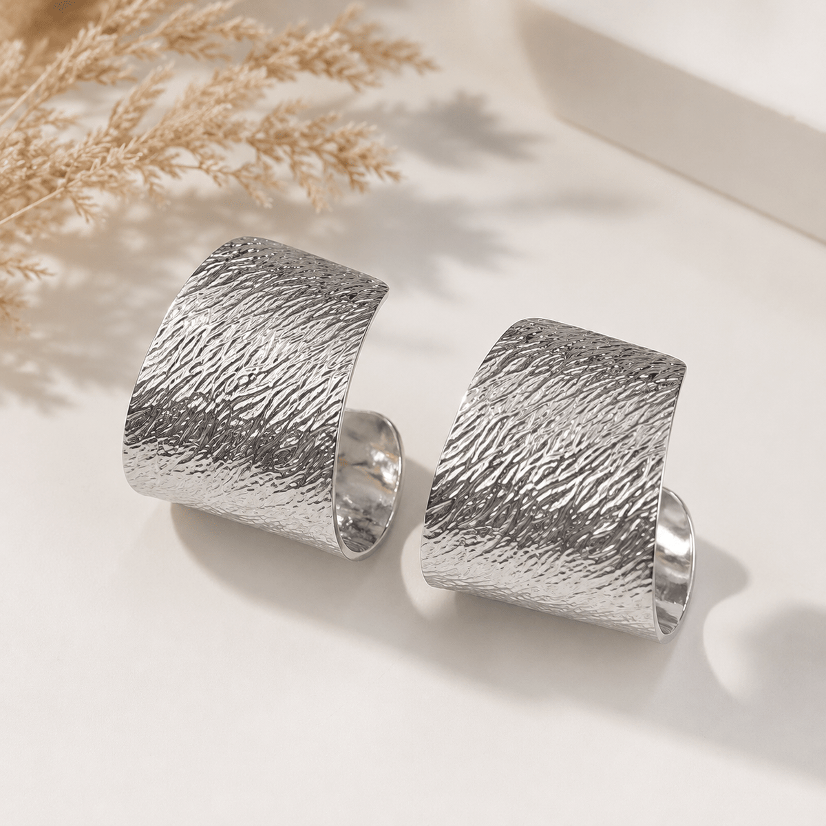 Pendientes Duna Plateado
